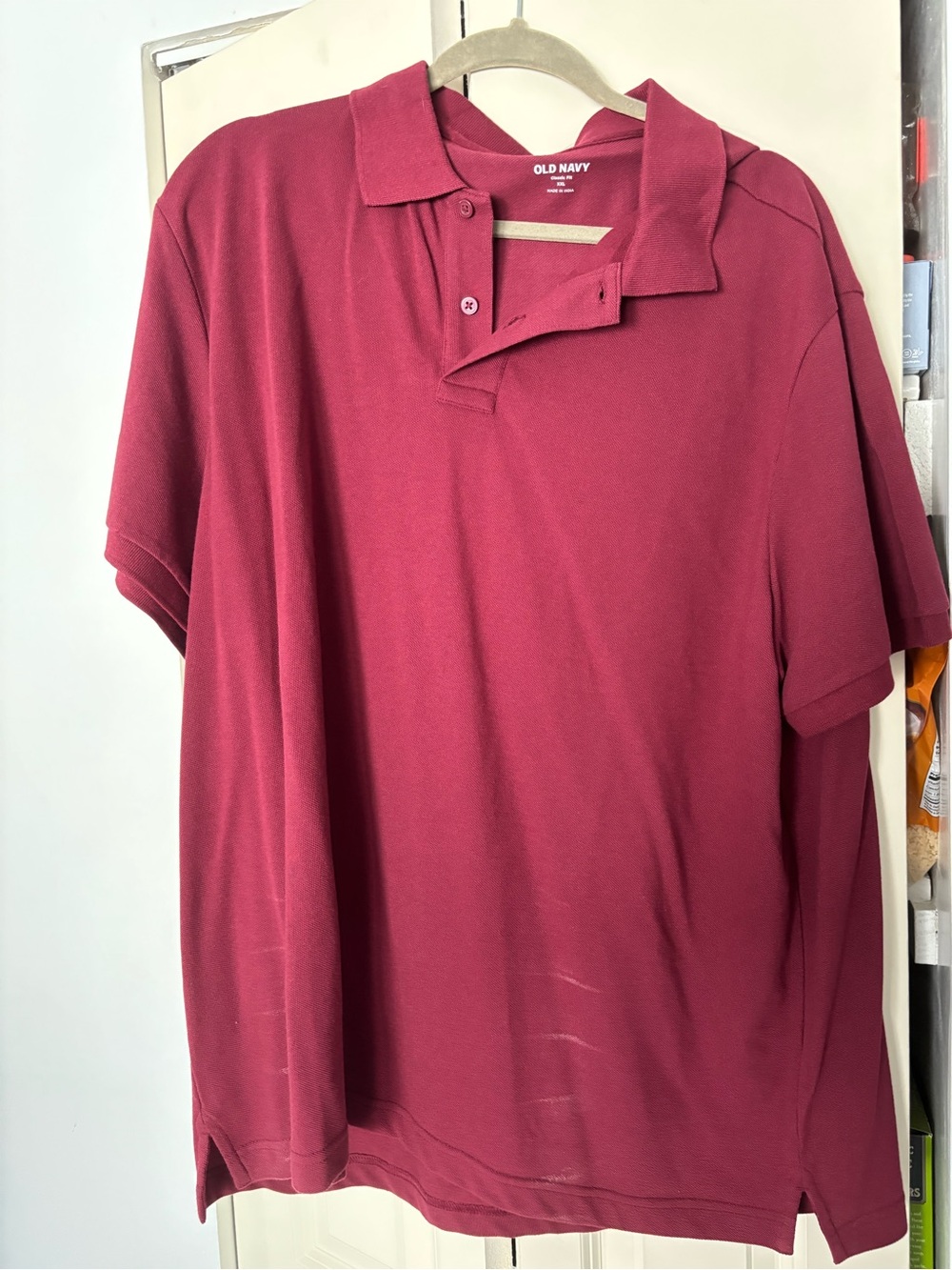 Old Navy Men’s Maroon Short-Sleeve Polo
